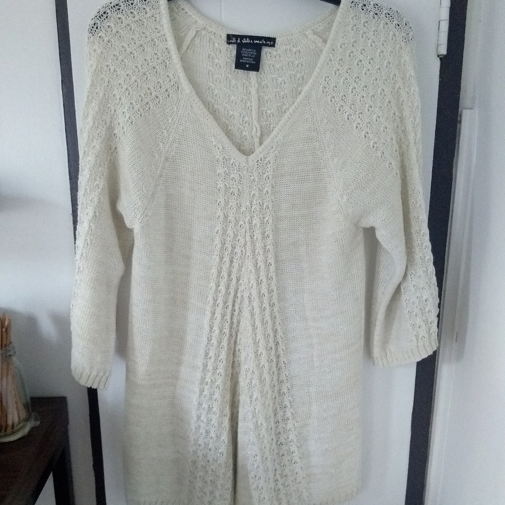 United States Sweaters Long White Sweater